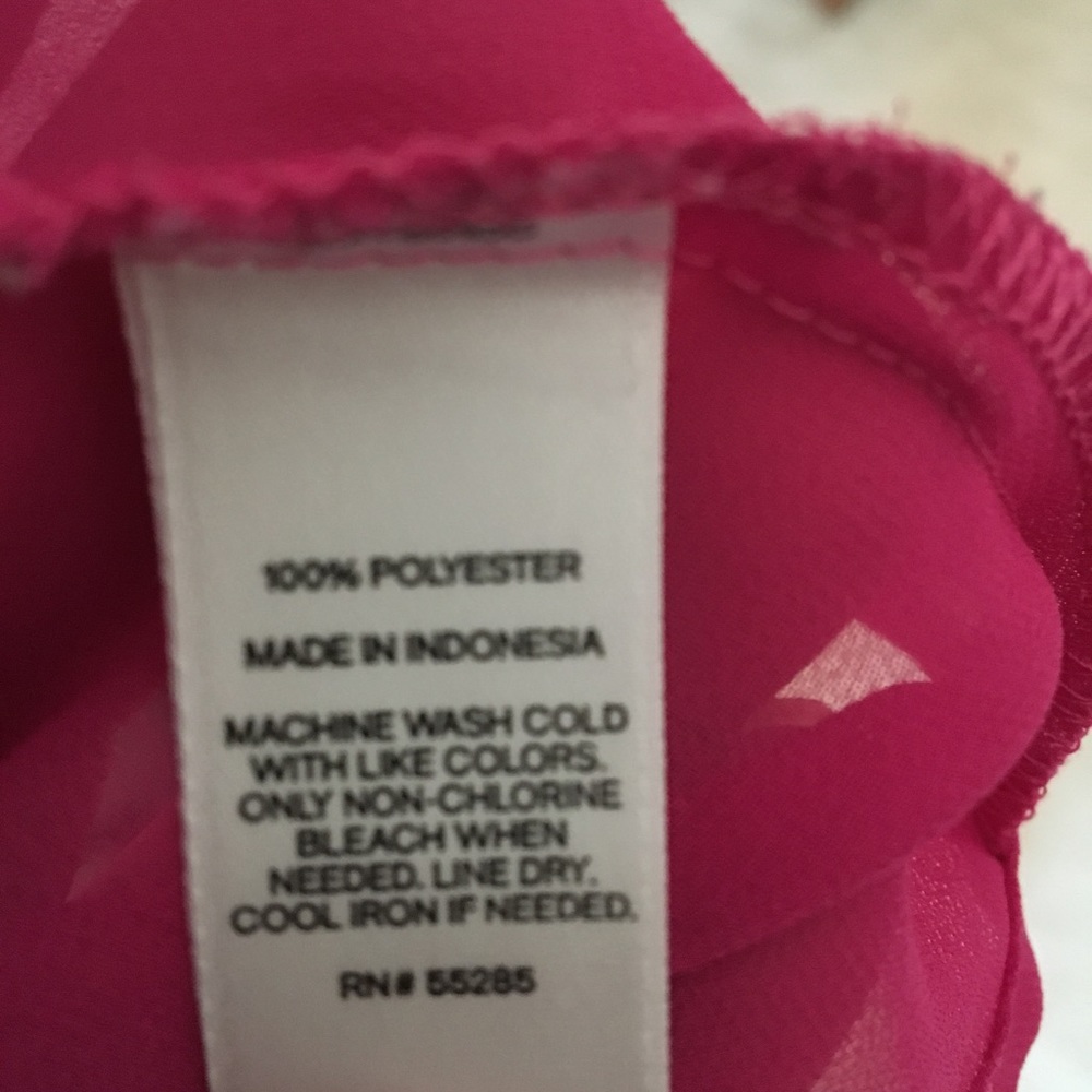 Hot Pink Button down - Picture 4 of 4